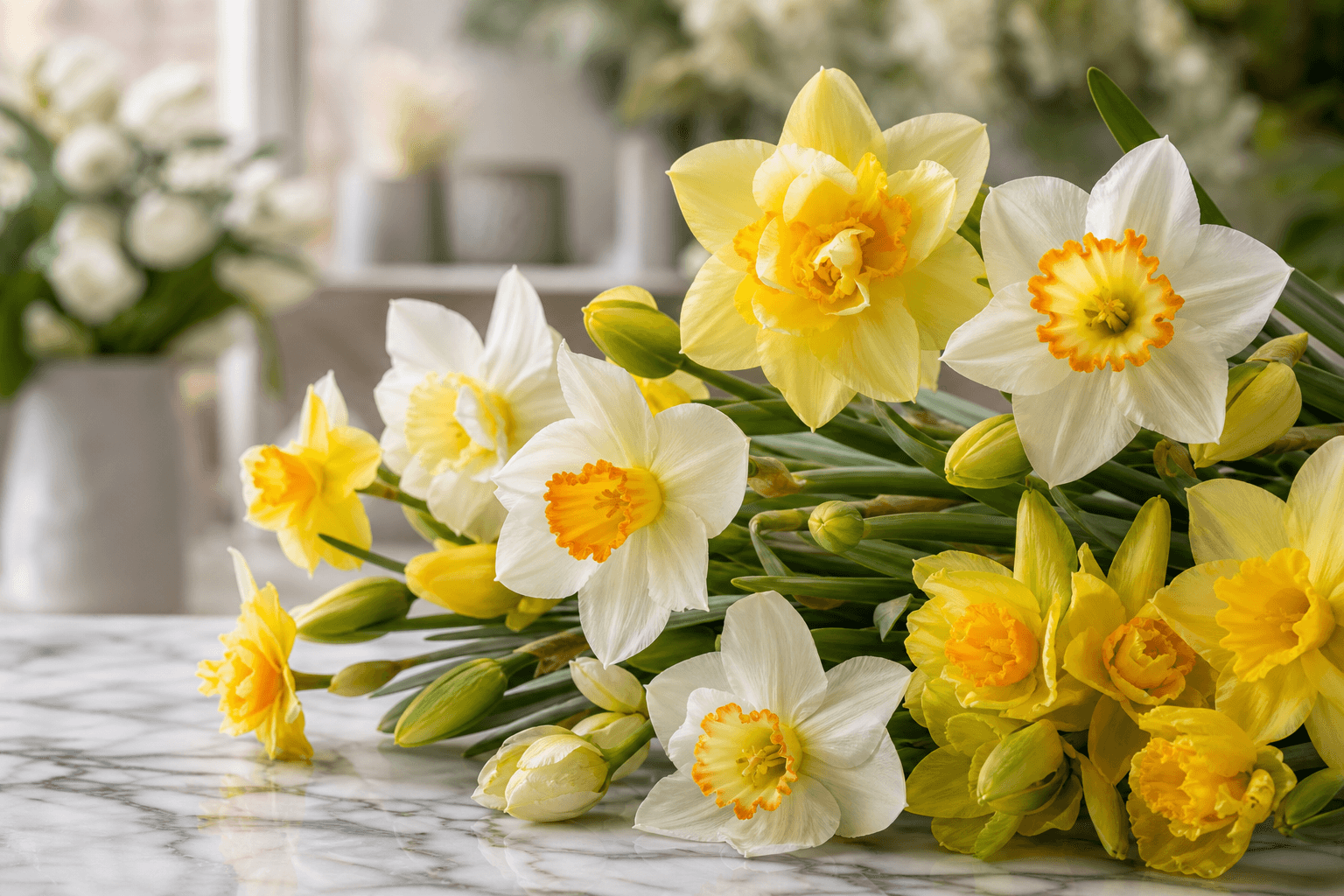 Daffodil (Narcissus) - botanical photograph