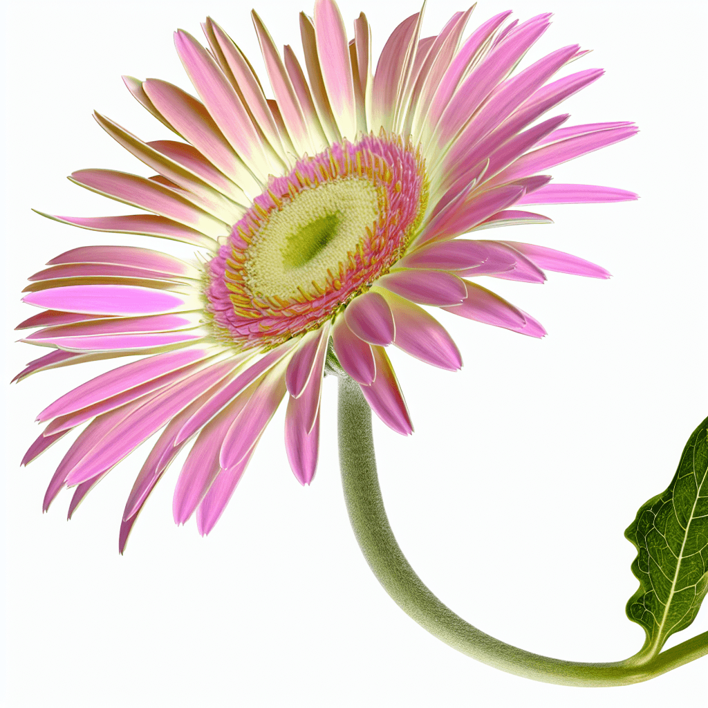 Gerbera Daisy flower - botanical image