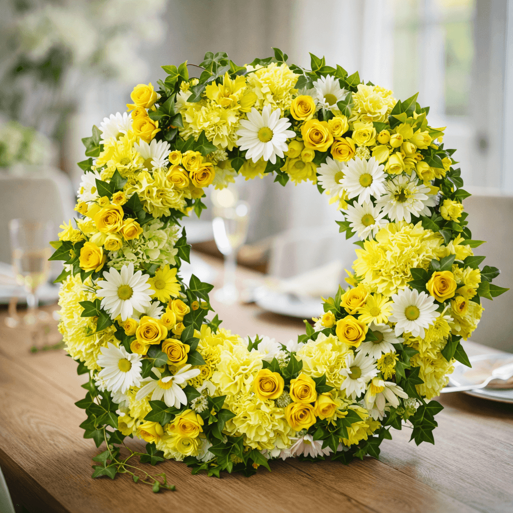 Golden Remembrance Wreath