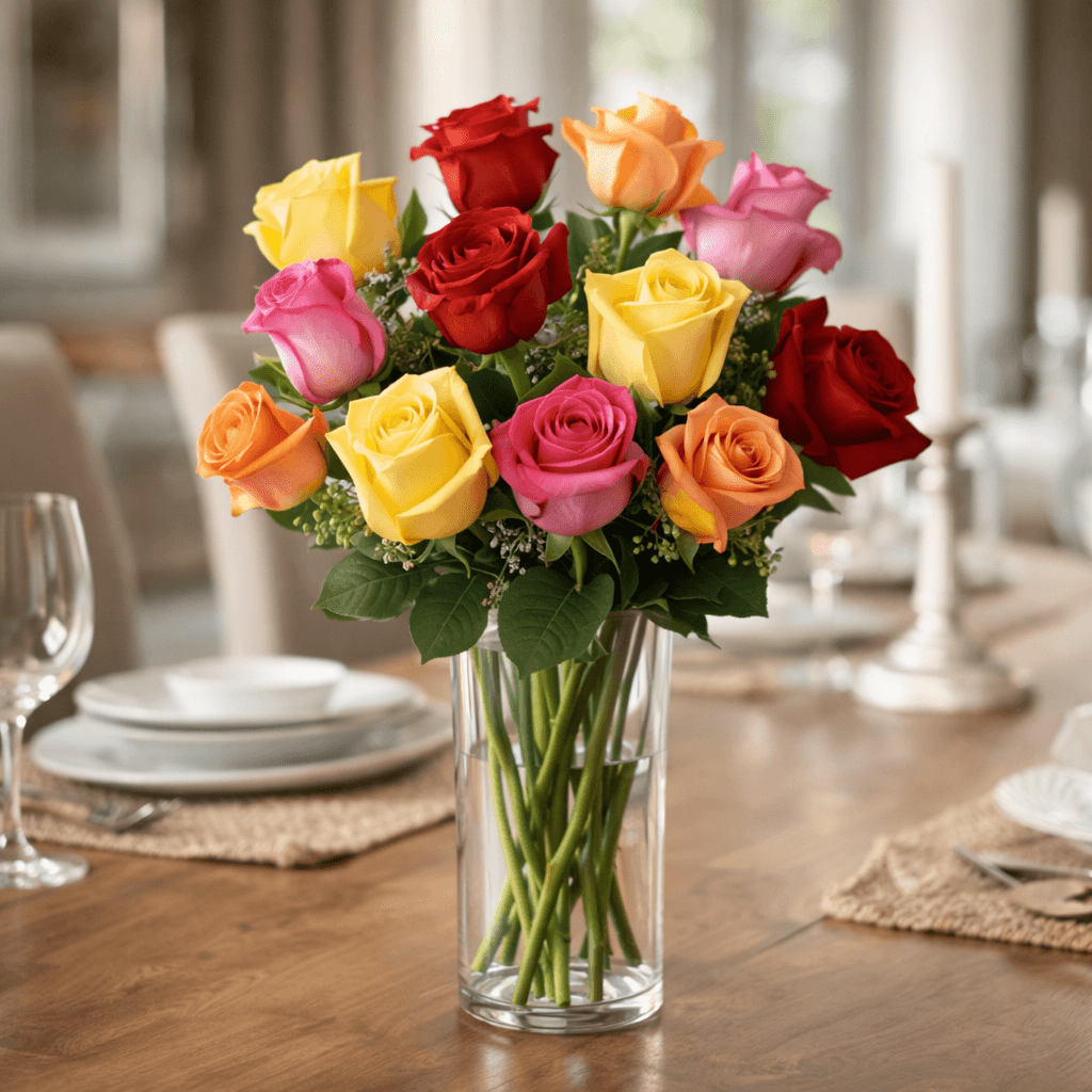 The Bright Spark Rose Bouquet