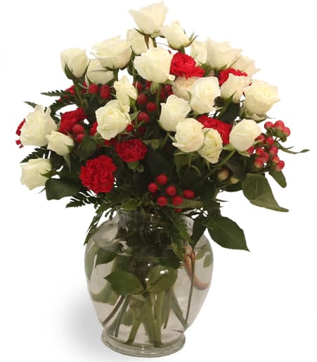 Red and White Bouquet