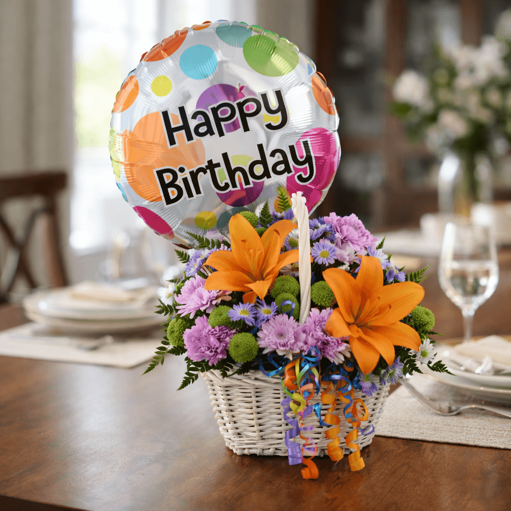 The Happy Blooms Basket